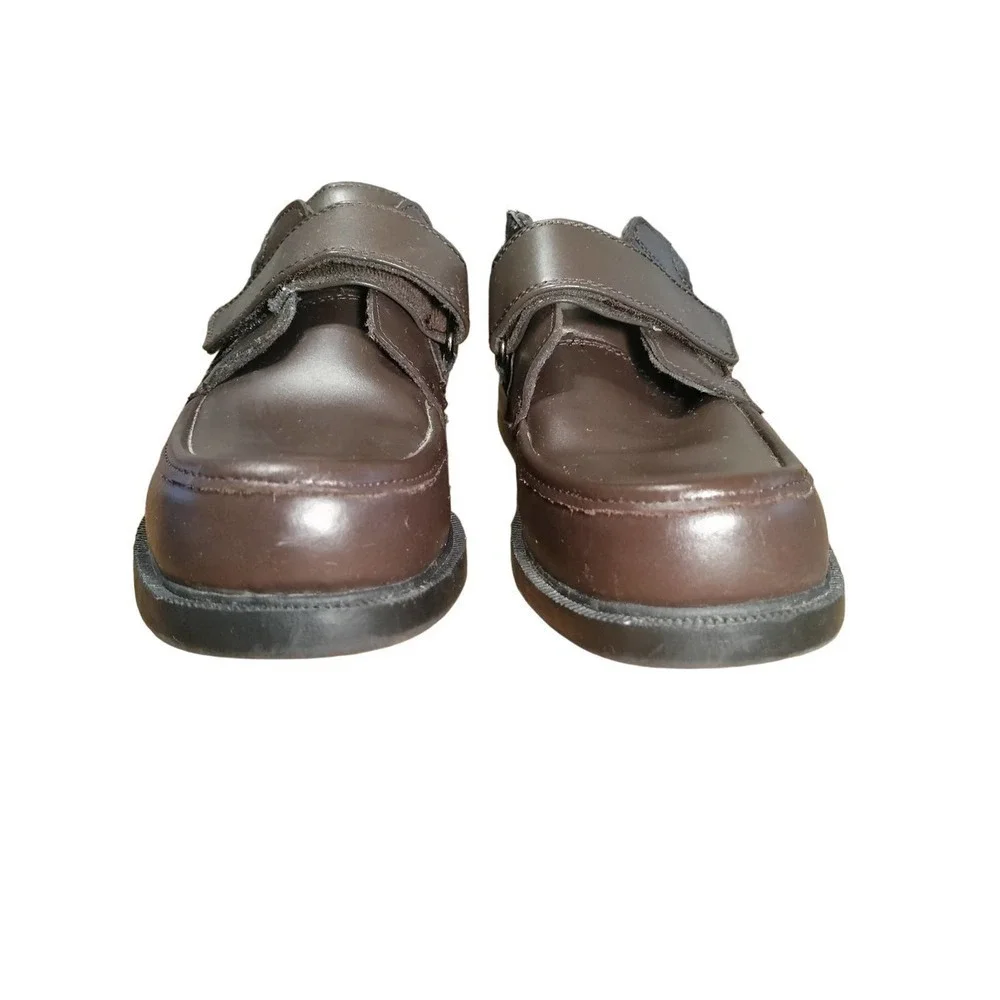 Dr. Scholl's brown casual oxford shoes hook & loop closure LIKE NEW Men size 10D